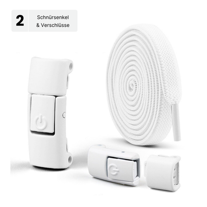 Elastische Schnürsenkel mit Schnellverschluss - Nie wieder binden, einfach klicken!