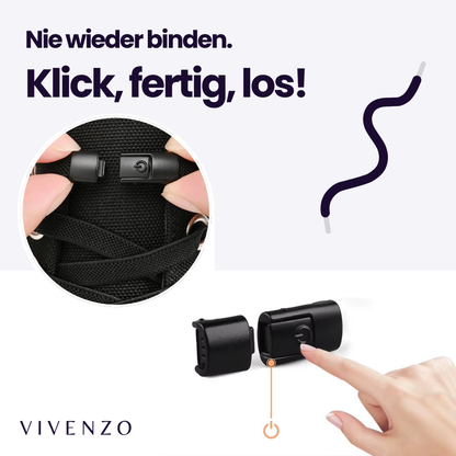 Elastische Schnürsenkel mit Schnellverschluss - Nie wieder binden, einfach klicken!