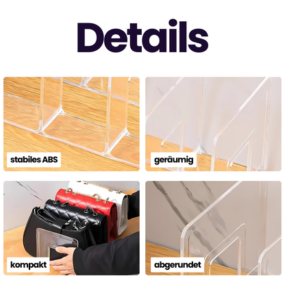 Handtaschen-Organizer aus Kunststoff – Ordnung, Schutz & vielseitige Aufbewahrung