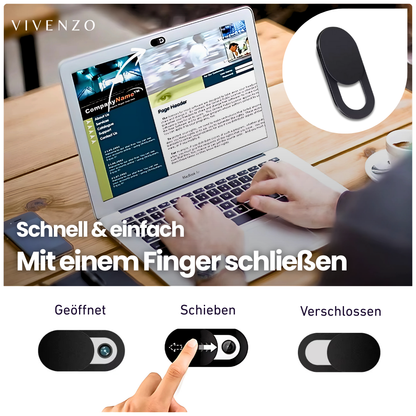 Webcam Abdeckung mit Schieberegler – Mehr Privatsphäre in Sekunden