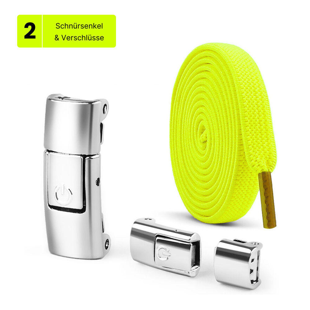 Elastische Schnürsenkel mit Schnellverschluss - Nie wieder binden, einfach klicken!