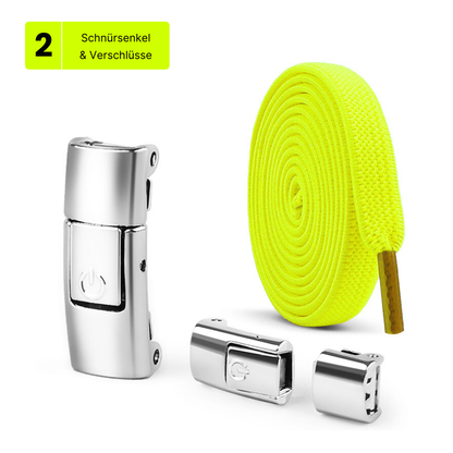 Elastische Schnürsenkel mit Schnellverschluss - Nie wieder binden, einfach klicken!