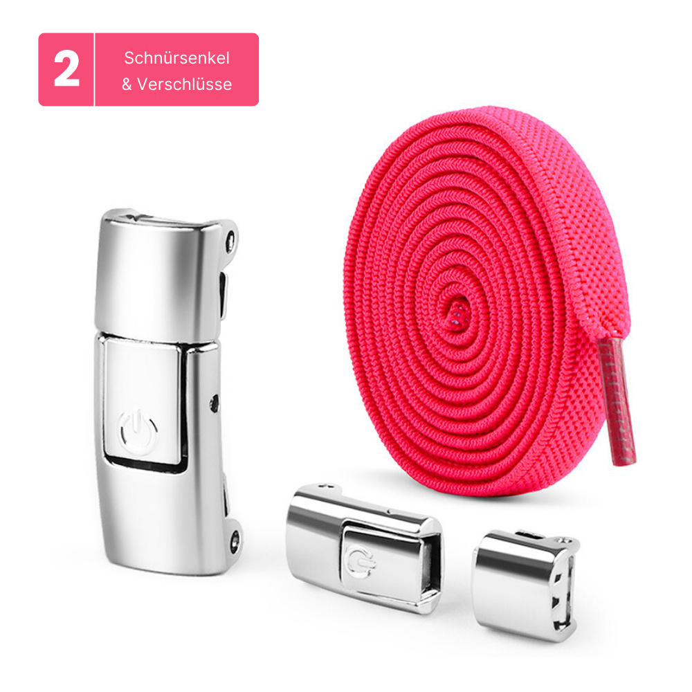 Elastische Schnürsenkel mit Schnellverschluss - Nie wieder binden, einfach klicken!