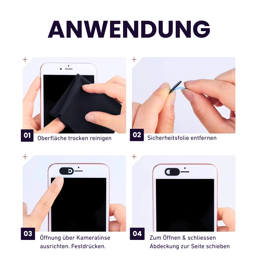 Webcam Abdeckung mit Schieberegler – Mehr Privatsphäre in Sekunden